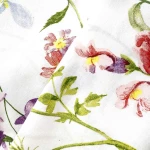 Pościel bawełniana 160x200 Wild Meadow biała w kolorowe kwiaty, Cottonlove