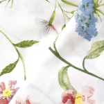 Pościel bawełniana 140x200 Wild Meadow biała w kolorowe kwiaty, Cottonlove