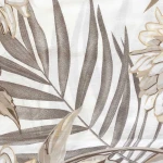 Pościel bawełniana 160x200 Amazing Beige beżowa w dekoracyjne liście, Cottonlove Exclusive