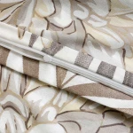 Pościel bawełniana 160x200 Amazing Beige beżowa w dekoracyjne liście, Cottonlove Exclusive