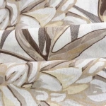 Pościel bawełniana 160x200 Amazing Beige beżowa w dekoracyjne liście, Cottonlove Exclusive