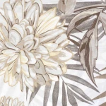 Pościel bawełniana 200x220 Amazing Beige beżowa w dekoracyjne liście, Cottonlove Exclusive