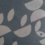 Pościel bawełniana 160x200 Carla szara w dekoracyjny pomarańczowy ornament, Cottonlove Exclusive