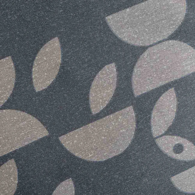 Pościel bawełniana 160x200 Carla szara w dekoracyjny pomarańczowy ornament, Cottonlove Exclusive