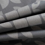 Pościel bawełniana 160x200 Carla szara w dekoracyjny pomarańczowy ornament, Cottonlove Exclusive