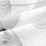 Pościel bawełniana 160x200 Larissa biała w szare kwiaty, Cottonlove Exclusive