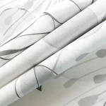 Pościel bawełniana 160x200 Larissa biała w szare kwiaty, Cottonlove Exclusive