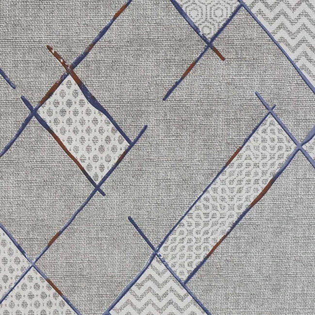 Pościel bawełniana 160x200 Livio szara w geometryczny motyw, Cottonlove Exclusive