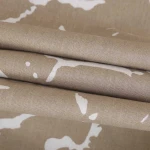 Pościel bawełniana 200x220 Mercer Beige beżowa i biała w dekoracyjny wzór, Cottonlove Exclusive