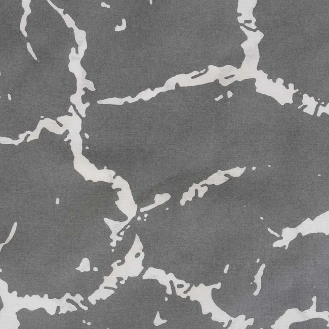 Pościel bawełniana 160x200 Mercer Grey szara i biała w dekoracyjny wzór, Cottonlove Exclusive
