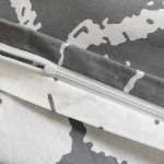 Pościel bawełniana 160x200 Mercer Grey szara i biała w dekoracyjny wzór, Cottonlove Exclusive