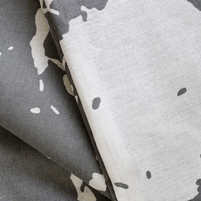 Pościel bawełniana 160x200 Mercer Grey szara i biała w dekoracyjny wzór, Cottonlove Exclusive