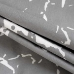 Pościel bawełniana 160x200 Mercer Grey szara i biała w dekoracyjny wzór, Cottonlove Exclusive