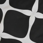 Pościel bawełniana 160x200 Noir biała i czarna w dekoracyjną kratę, Cottonlove Exclusive