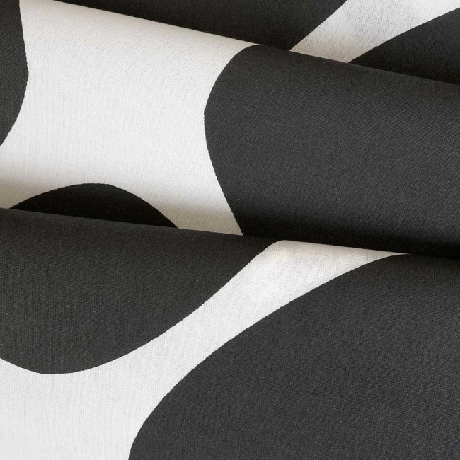 Pościel bawełniana 160x200 Noir biała i czarna w dekoracyjną kratę, Cottonlove Exclusive