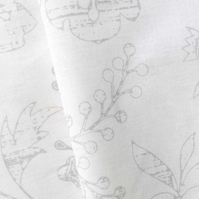 Pościel bawełniana 160x200 Quatre biała w czarną i brązową kratę, Cottonlove Exclusive