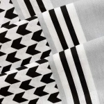 Pościel bawełniana 160x200 Zigo Grey szara i biała w czarny ornament, Cottonlove Exclusive