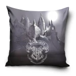 Poszewka valvet 40x40 Harry Potter, szara, dekoracyjna, dla dzieci