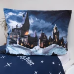 Pościel mikrofibra 140x200 Harry Potter, Sowa Hedwiga, niebieska, dla dzieci