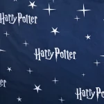 Pościel mikrofibra 140x200 Harry Potter, Sowa Hedwiga, niebieska, dla dzieci