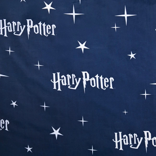 Pościel mikrofibra 140x200 Harry Potter, Sowa Hedwiga, niebieska, dla dzieci