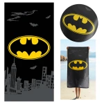Ręcznik bawełniany dla dzieci 70x140 Batman, czarny