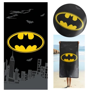 Ręcznik bawełniany dla dzieci 70x140 Batman, czarny