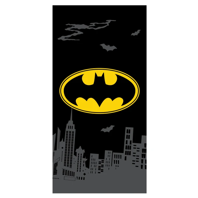 Ręcznik bawełniany dla dzieci 70x140 Batman, czarny