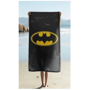 Ręcznik bawełniany dla dzieci 70x140 Batman, czarny