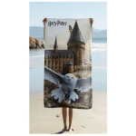 Ręcznik bawełniany dla dzieci 70x140 Harry Potter, Hedwiga, Hogwart, młodzieżowy