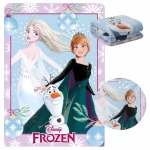 Kocyk dziecięcy polarowy 100x140 Kraina Lodu, Anna Elsa, Frozen, kolorowy
