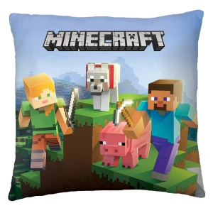 Poduszka dziecięca 40x40 Minecraft, zielona, dla dzieci