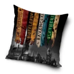 Poszewka valvet 40x40 Harry Potter, czarna, dekoracyjna, dla dzieci