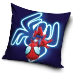 Poszewka valvet 40x40 Spidey, niebieska, dekoracyjna, dla dzieci