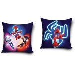 Poszewka valvet 40x40 Spidey, niebieska, dekoracyjna, dla dzieci
