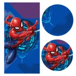 Ręcznik bawełniany dla dzieci 70x140 Spiderman, niebieski młodzieżowy