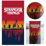 Ręcznik bawełniany dla dzieci 70x140 Stranger Things, czerwony młodzieżowy