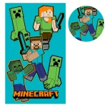 Ręcznik przedszkolny dla dziecka 30x50 Minecraft, zielony