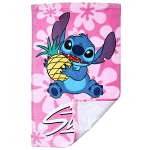 Ręcznik przedszkolny dla dziecka 30x50 Lilo & Stitch, różowy