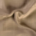 Pościel satyna bawełniana 140x200 Exclusive Marsela Light Brown, brązowa w kratkę