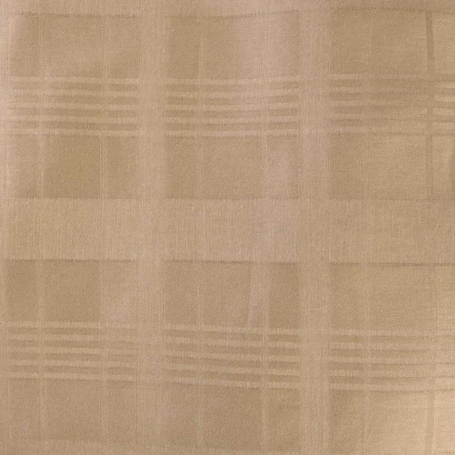 Pościel satyna bawełniana 220x200 Exclusive Marsela Light Brown, brązowa w kratkę