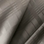 Pościel satyna bawełniana 180x200 Exclusive Marsela Grey, szara w kratkę