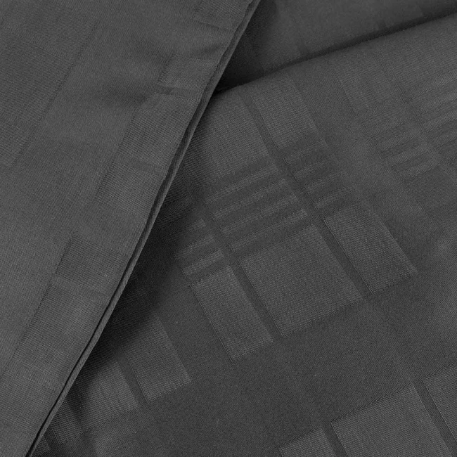 Pościel satyna bawełniana 140x200 Exclusive Marsela Anthracite, ciemno szara w kratkę