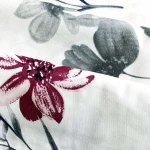 Pościel satyna bawełniana 180x200 Rosalie biała w kolorowe kwiaty, Satynlove
