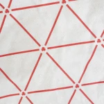 Pościel flanelowa 140x200 Skandia Red, czerwona w białą kratę, Flanelove