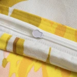 Pościel flanelowa 220x200 Bellis Grey, szara w kolorowe kwiaty, Flanelove