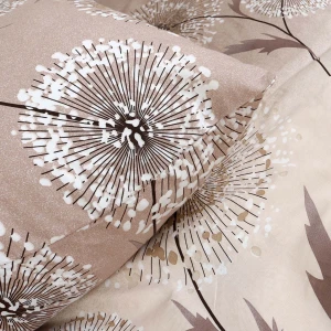 Pościel bawełniana 140x200 Blush beżowa w dmuchawce, Cottonlove