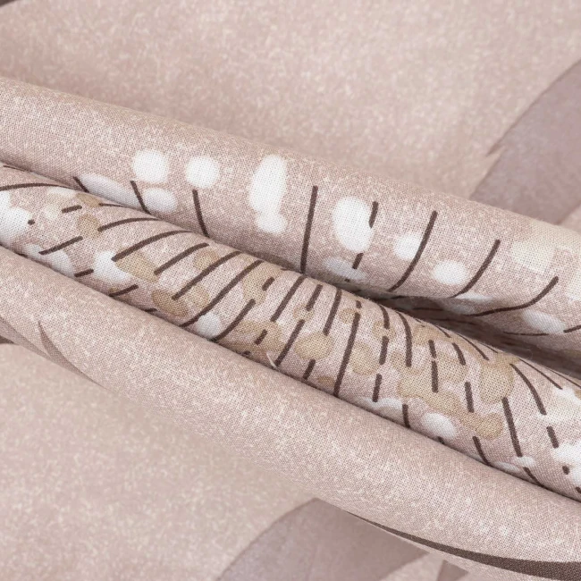 Pościel bawełniana 180x200 Blush beżowa w dmuchawce, Cottonlove
