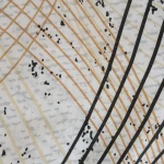 Pościel bawełniana 180x200 Flow szara w falujące linie, Cottonlove