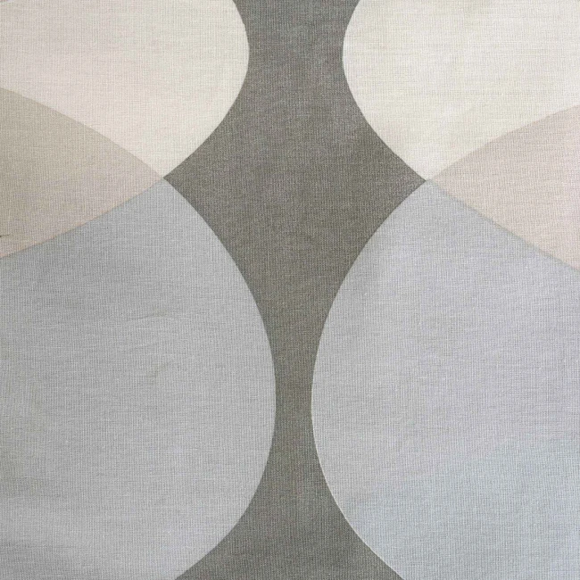 Pościel bawełniana 220x200 Forma Stone szara w geometryczny wzór, Cottonlove